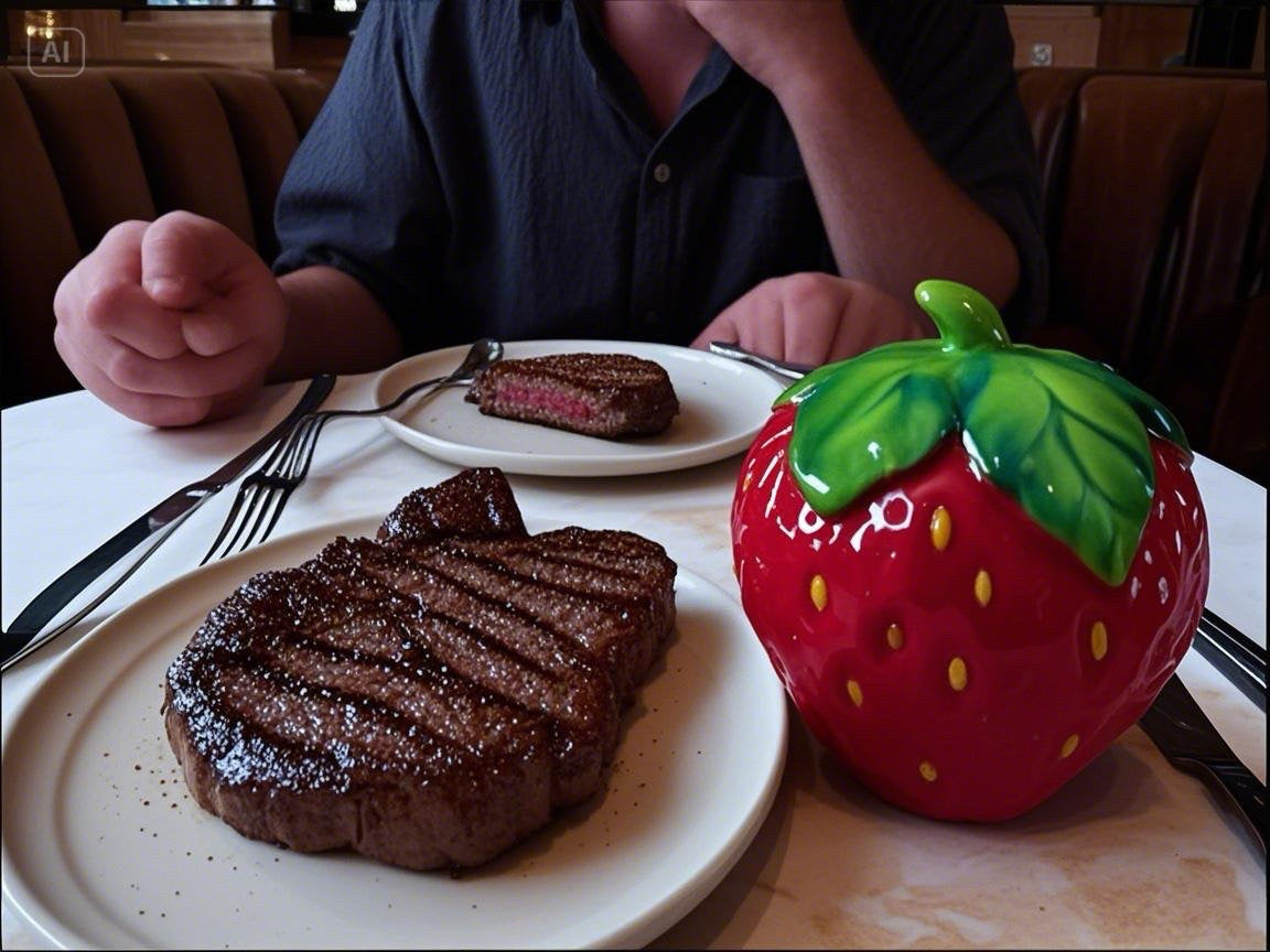 Strawberry Salt and Pepper Shakers, 2-Piece Ceramic Spice Jars, Cute Kitchen Decor, Novelty Gift for Christmas, Housewarming